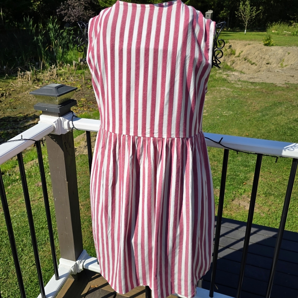 Anniewear Tied With a Bow striped babydoll dress,  size S, NWT - Picture 2 of 11